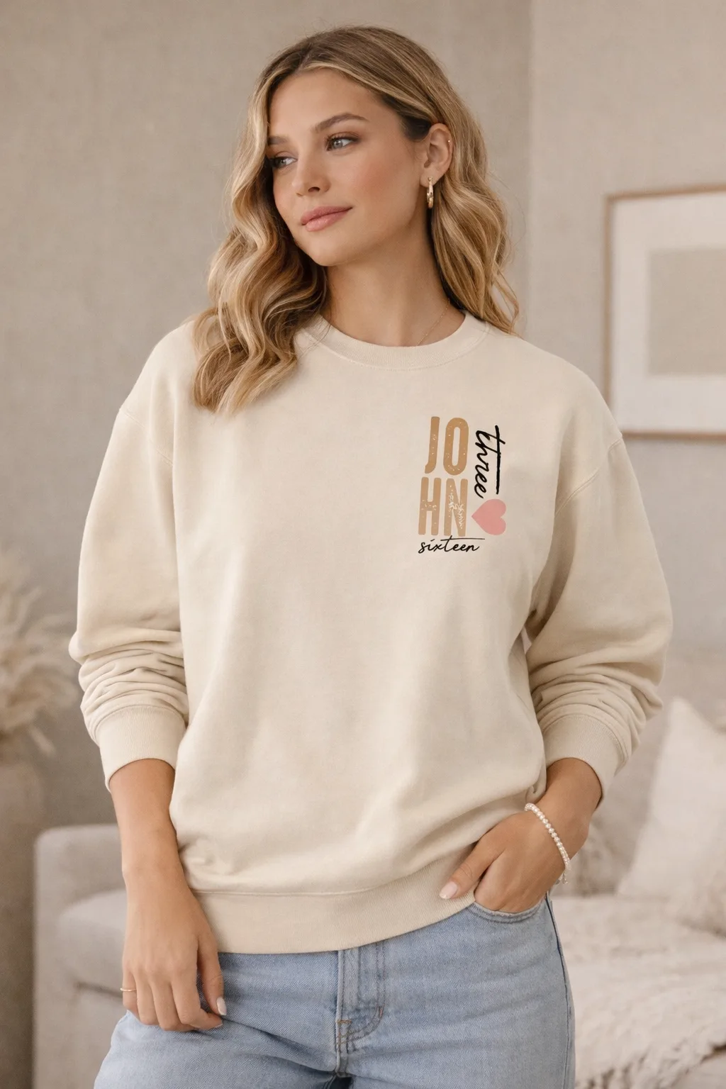 John 3:16 For God So Loved crewneck from The Inspiration Haven
